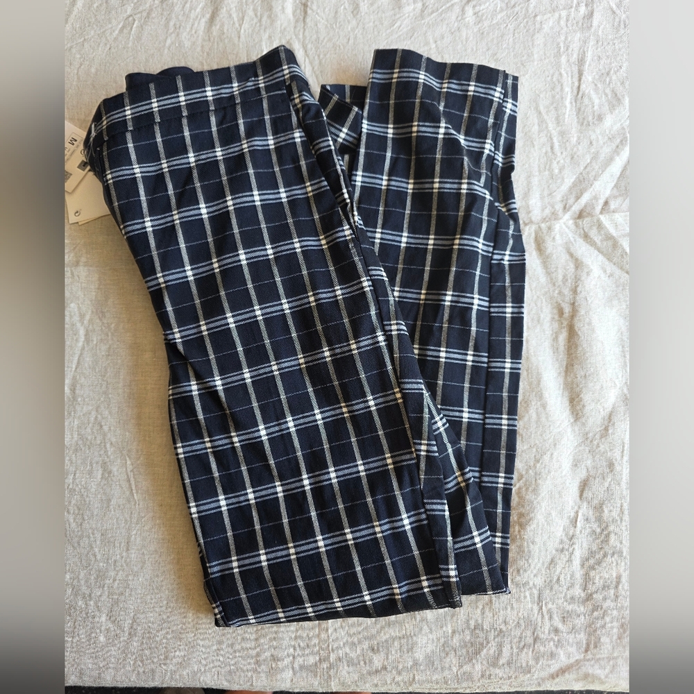 Zara Plaid Trouser Sz M - Picture 3 of 8